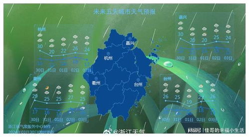 浙江未来三天天气，初夏晴热开场，局部雷雨需防范